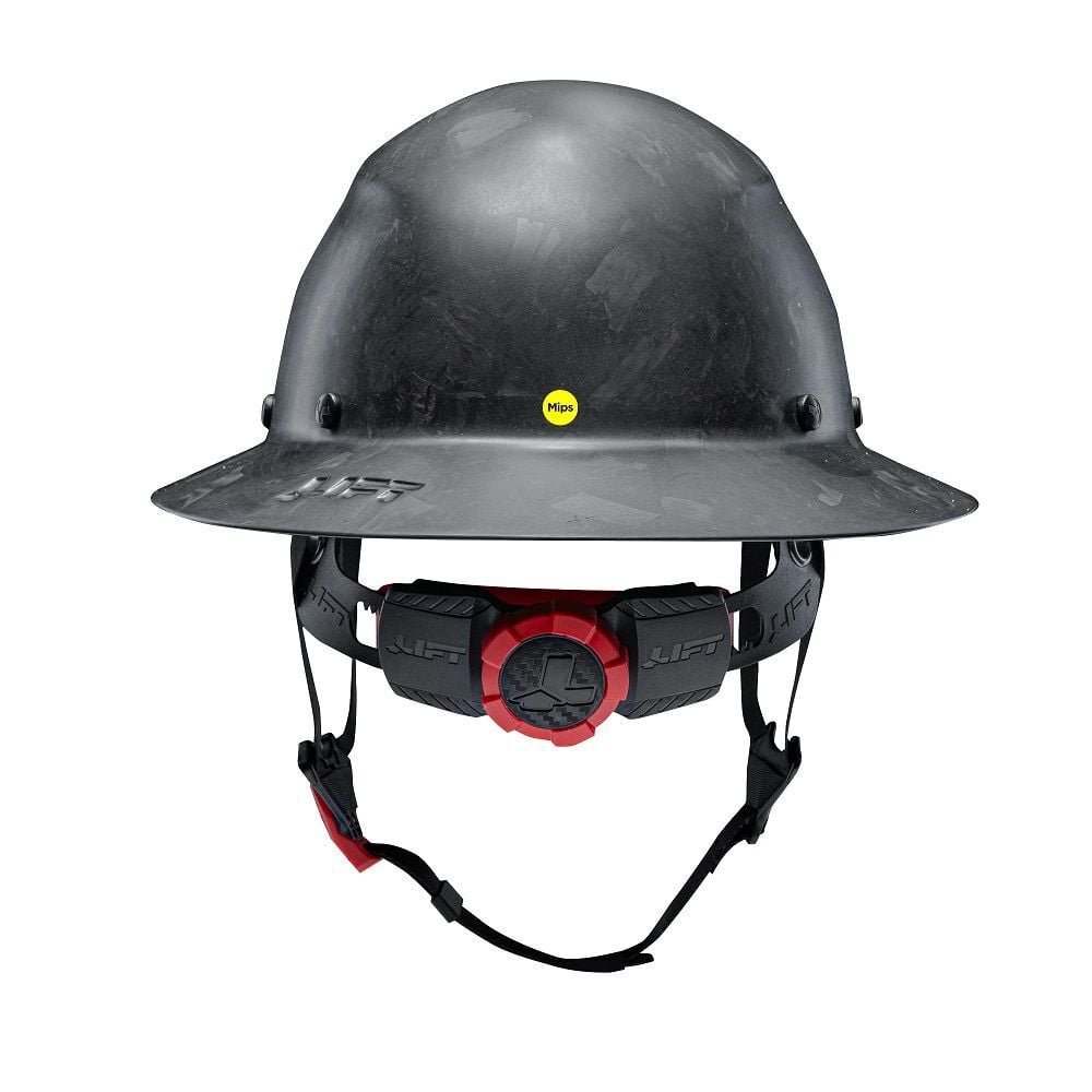 Lift Safety Forged Carbon Fiber DAX Hard Hat, Full Brim, Matte, large image number 4