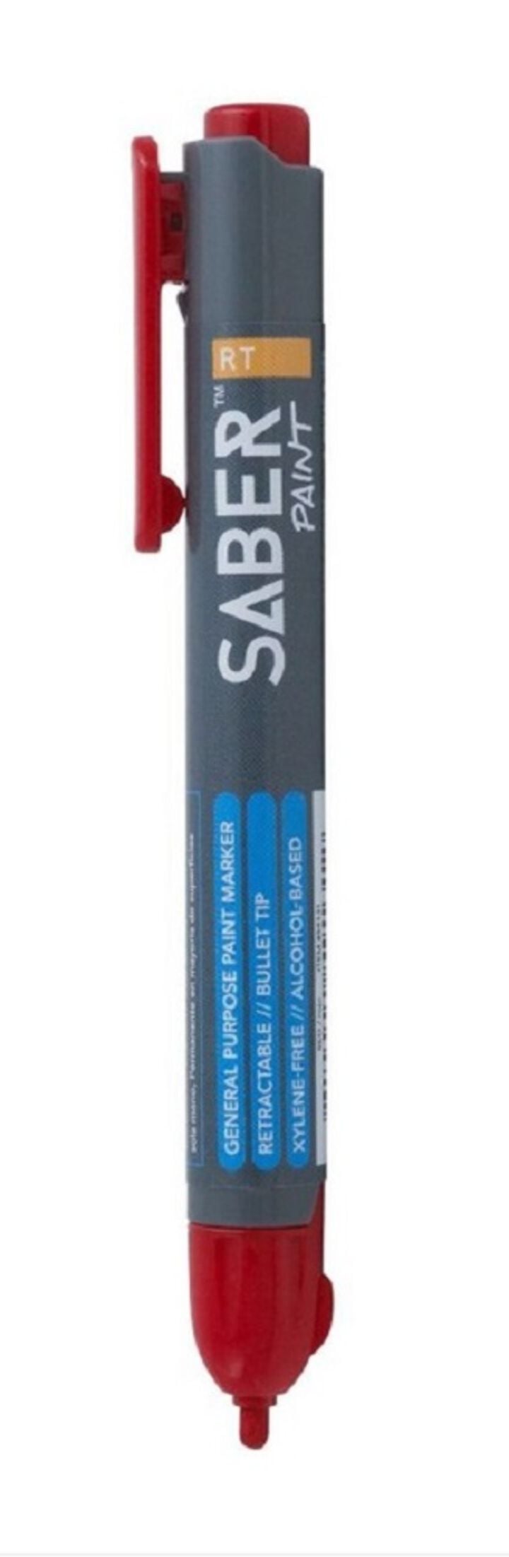FARO Saber Retractable Paint Marker, Red, 6 Pack, large image number 2