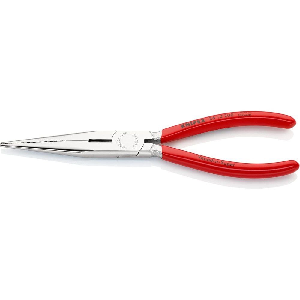 Knipex 8 Inch Vanadium Steel Long Nose Pliers with Cutter, large image number 1