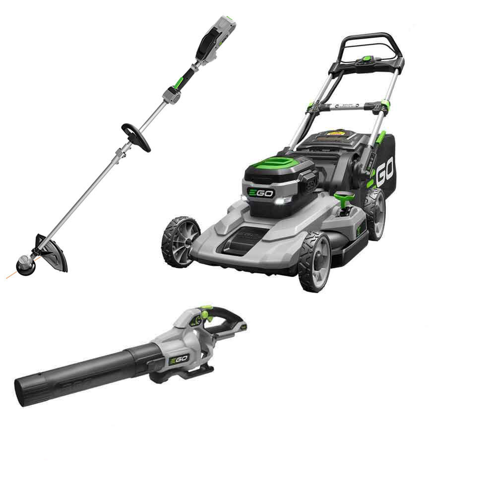 EGO 21In 56V Li Ion Push Mower Trimmer Blower Bundle LM2101BST