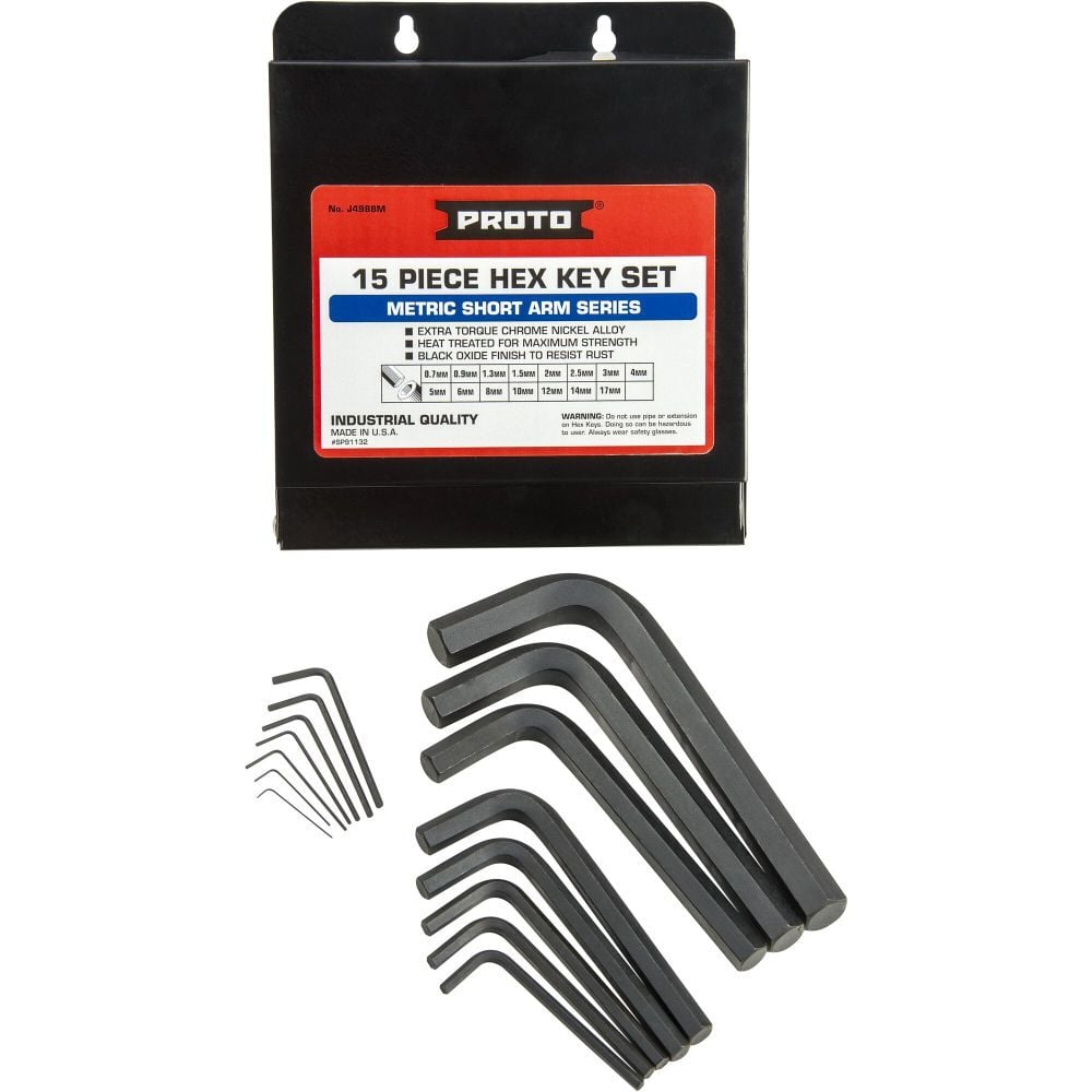 Proto 15 Piece Hex Key Set Metric, large image number 1