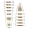 GEARWRENCH 44 Pieces 12 Point SAE/Metric Hi-Viz Long Pattern Combo Wrench Set, small image number 1