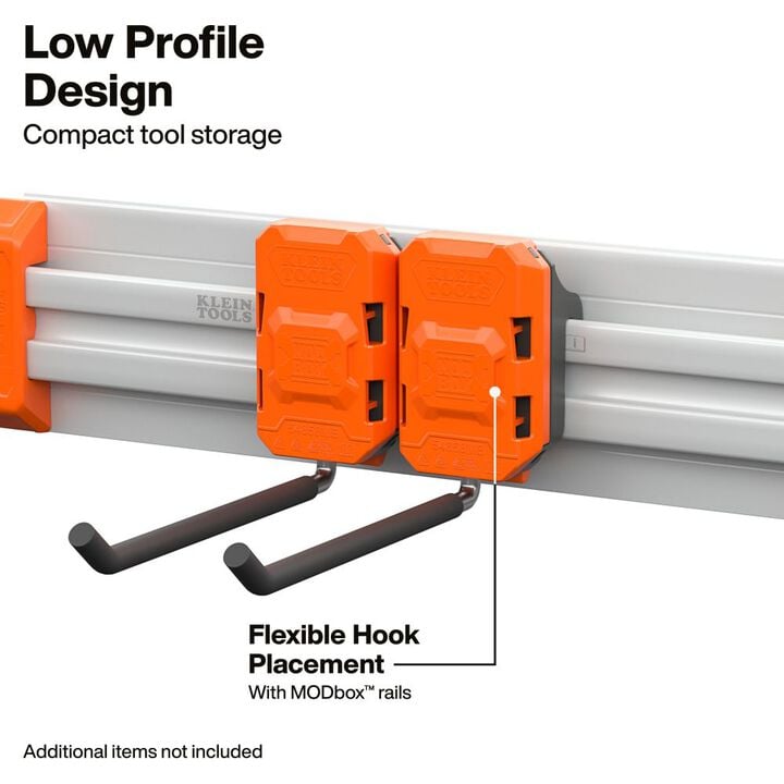 Klein Tools MODbox Wall System, Long Hook, 2 Pieces, large image number 5