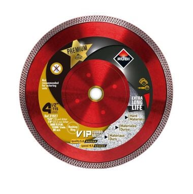 Rubi Tools Blade Viper Mesh 4-1/2 In. Diamond Blade (7/8in and 5/8in Arbor), large image number 0