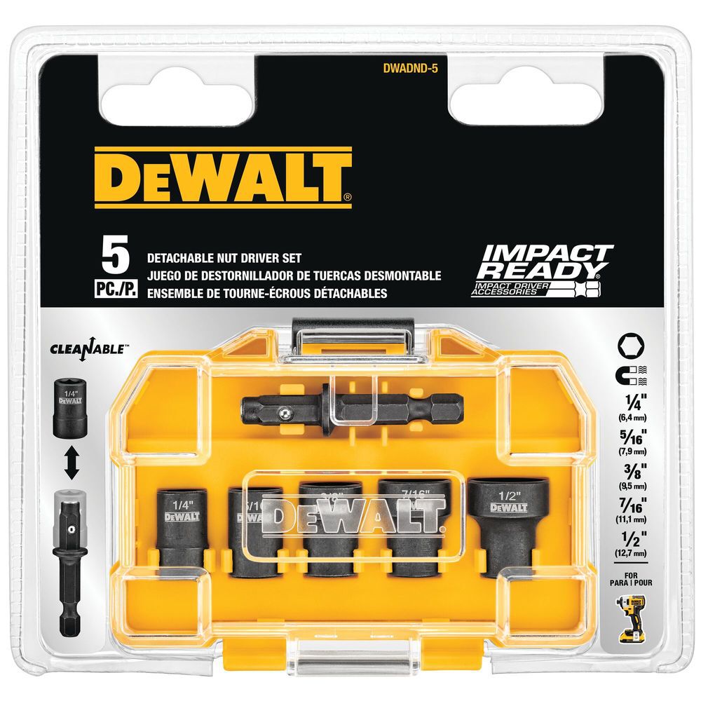 DEWALT Nut Driver Set Detachable 5-Piece, large image number 3