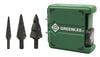 Greenlee Step Bit Set #1 4 9 Sizes: 1/2in 7/8in 1-1/8in, small