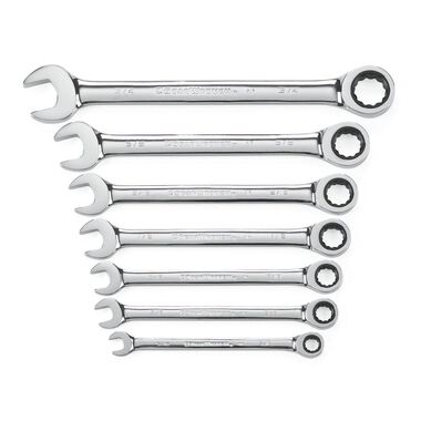 GEARWRENCH Ratcheting Wrench Set 7 pc. SAE Combination, large image number 0