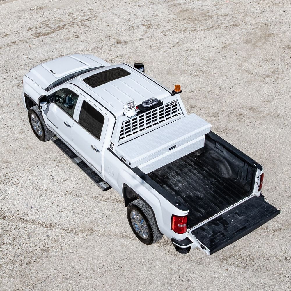Buyers Products Company 18 x 20 x 71 Inch Diamond Tread Aluminum Crossover Truck Tool Box Gloss White, large image number 15