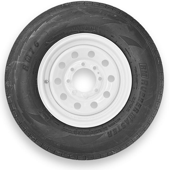 Rubbermaster Tire ST235/80R16 10P TL & MTD 16 x 6 8 on 6.5 MODULAR, large image number 0