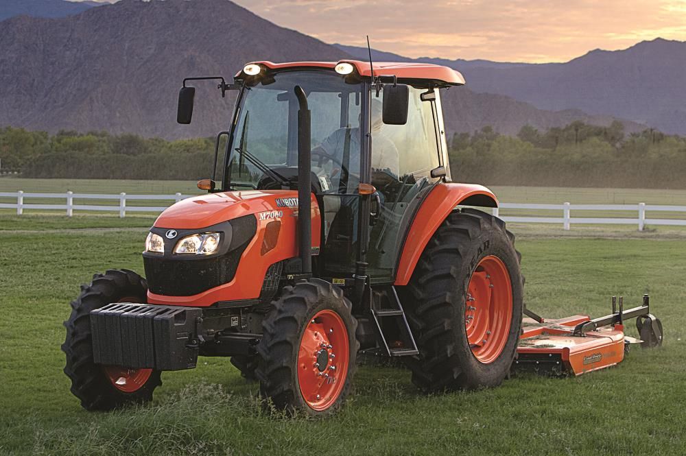 Kubota 71HP Utility Tractor with Heat and A/C Cab - 4WD and 3-Point, large image number 7