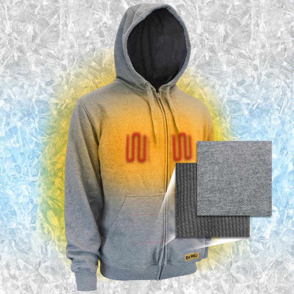 Dewalt heated hoodie large hotsell