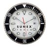 Sunex Stainless Steel Shop Clock, small