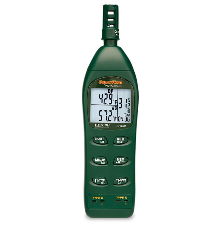 Extech RH350 Dual Input Hygro-Thermometer Psychrometer