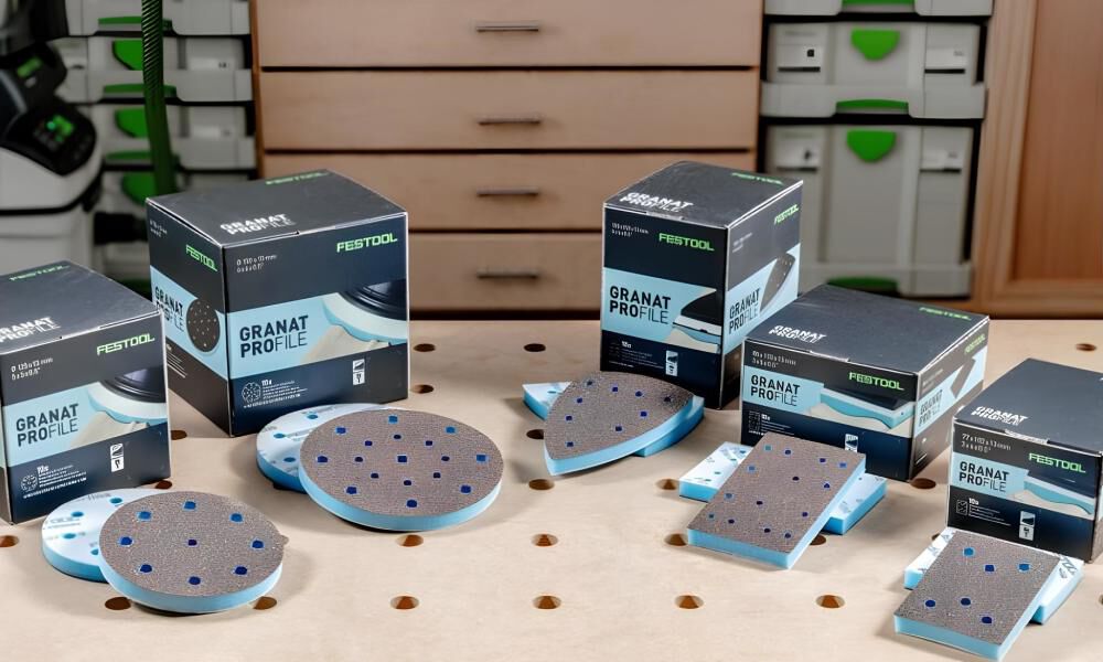 Festool 150 mm 120-180 Medium Grit Granat Profile Abrasive Disc, 10 Pieces, large image number 2