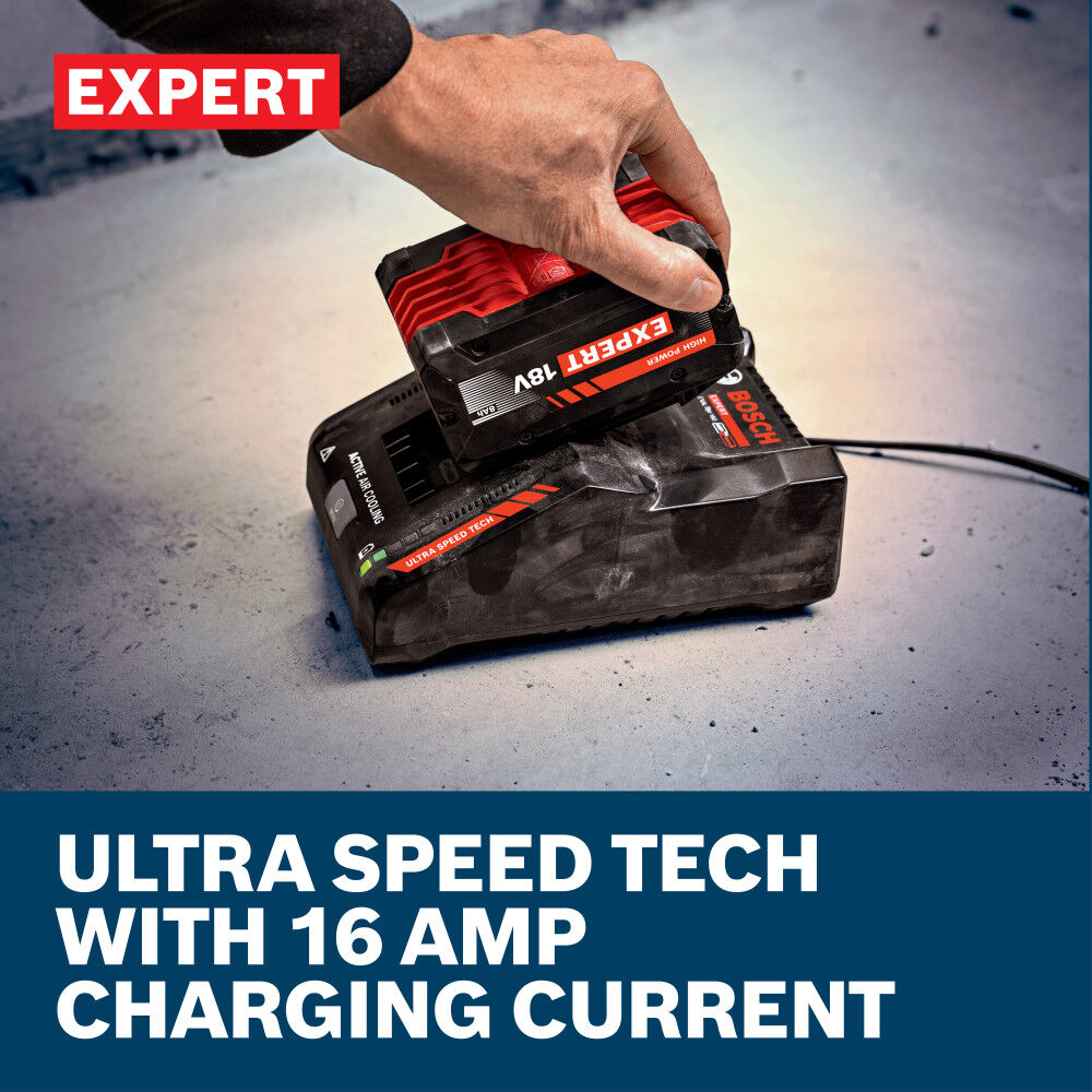 Bosch EXPERT 18V 16 Amp Turbo Charger, large image number 3