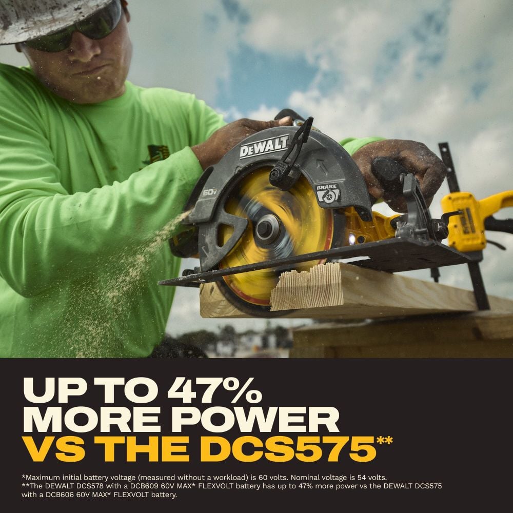 DEWALT 60V FLEXVOLT 7-1/4 Inch Circular Saw with Tool Connect Kit, large image number 4