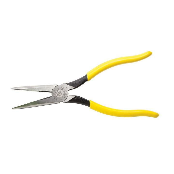 Klein Tools 8in Long Nose Pliers Side Cutting, large image number 4