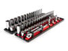 Tekton 3/8 Inch 6 Point Socket and Ratchet Set, 74 Pieces (1/4-1 Inch, 6-24 mm), small image number 1