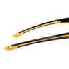 DEWALT Chisel Protective Eyewear, Black and Yellow Frames, Clear Lens, small image number 2