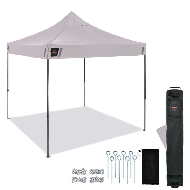 Ergodyne 10 Ft x 10 Ft Heavy Duty Pop-Up Tent White