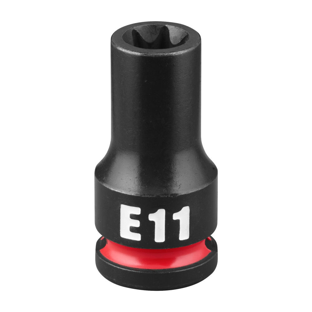 Milwaukee SHOCKWAVE Impact Duty 3/8 Inch Drive E-Torx E11 Bit Socket - 49-66-7378