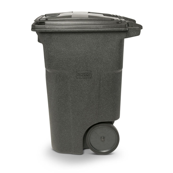 Toter 64 Gallon Trash Can with Smooth Wheels and Lid, large image number 3