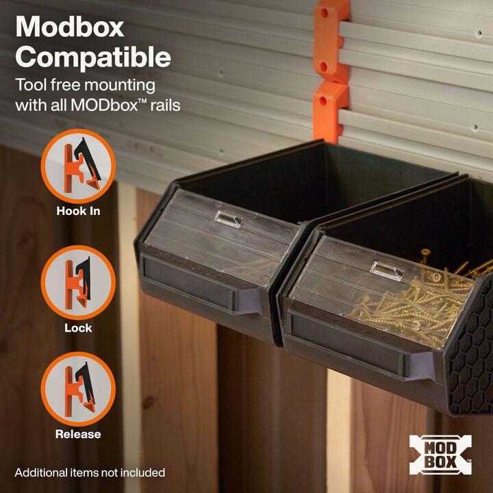 Klein Tools MODbox Wall System, Large Bin, 2 Pieces, large image number 2
