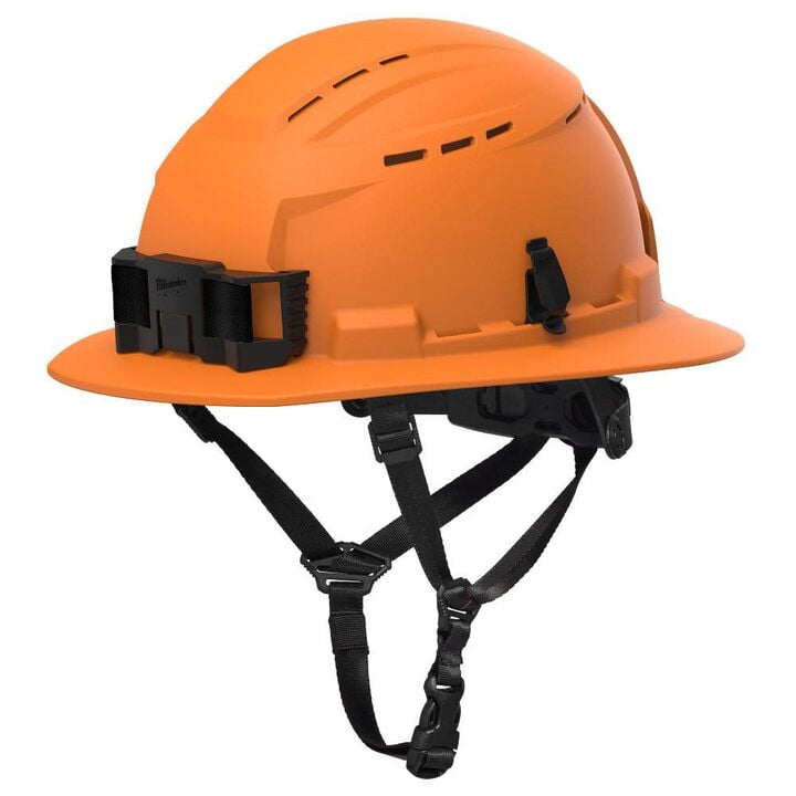 Milwaukee BOLT Full Brim Vented Safety Helmet  Type 2, Class C, Orange