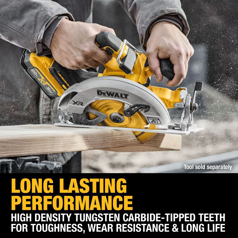 DEWALT 6-1/2 Inch 18T Circular Saw Blade, large image number 6