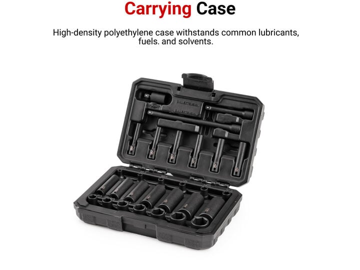 Tekton 1/4 Inch 6 Point Impact Socket Set Case, 29 Pieces (5/32-11/16 Inch), large image number 5