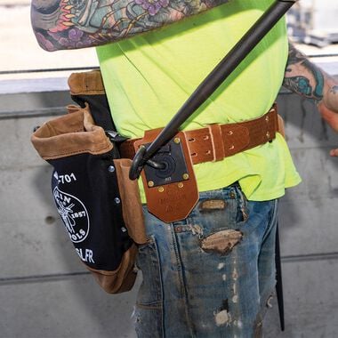Klein Tools Quick Release Leather Belt Large, large image number 9