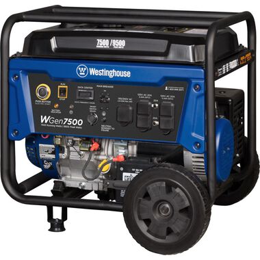 Westinghouse Outdoor Power 7500-Watt Portable Gas Powered Generator with Digital Data Center and Remote Start, large image number 6
