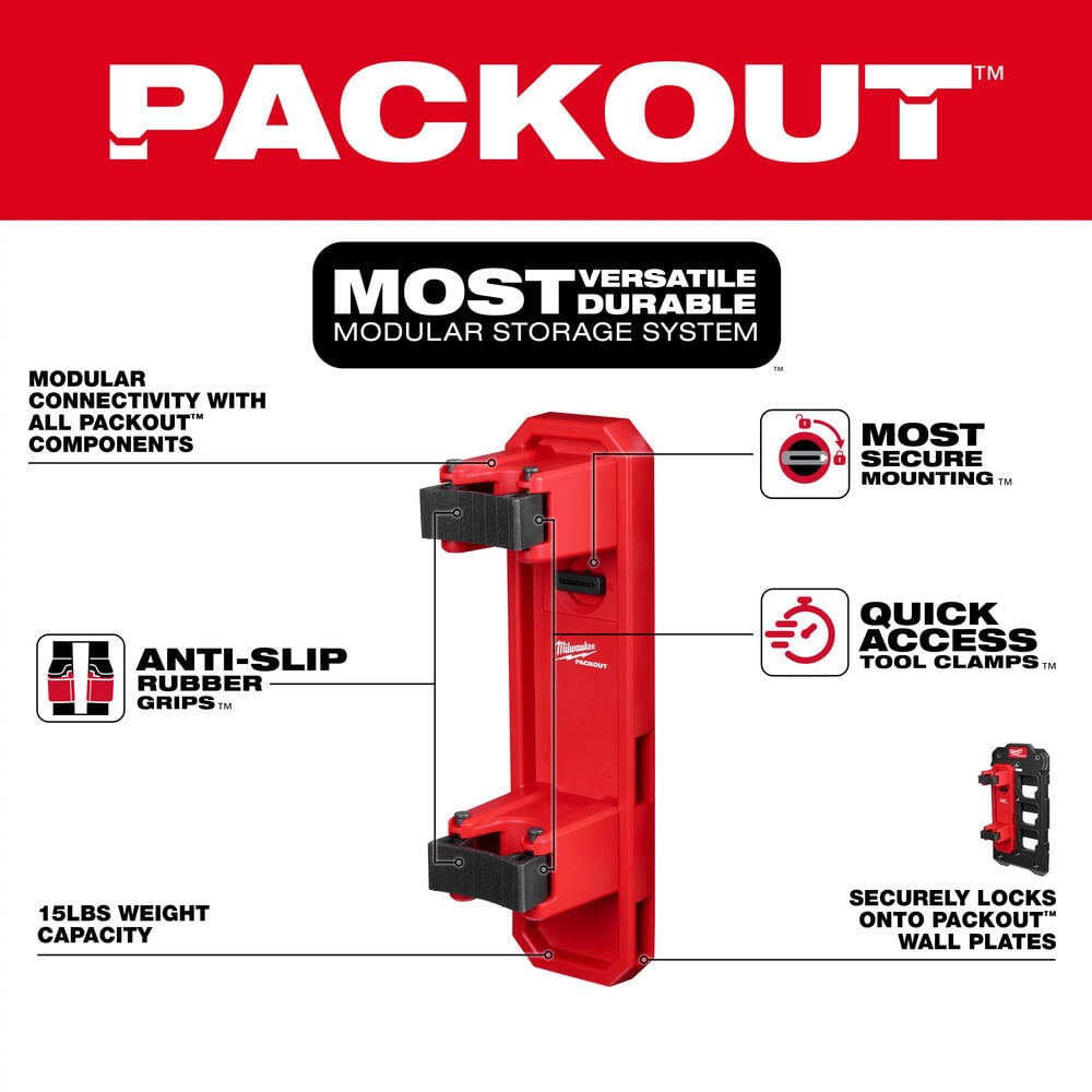 Milwaukee PACKOUT Long Handle Tool Holder, large image number 7