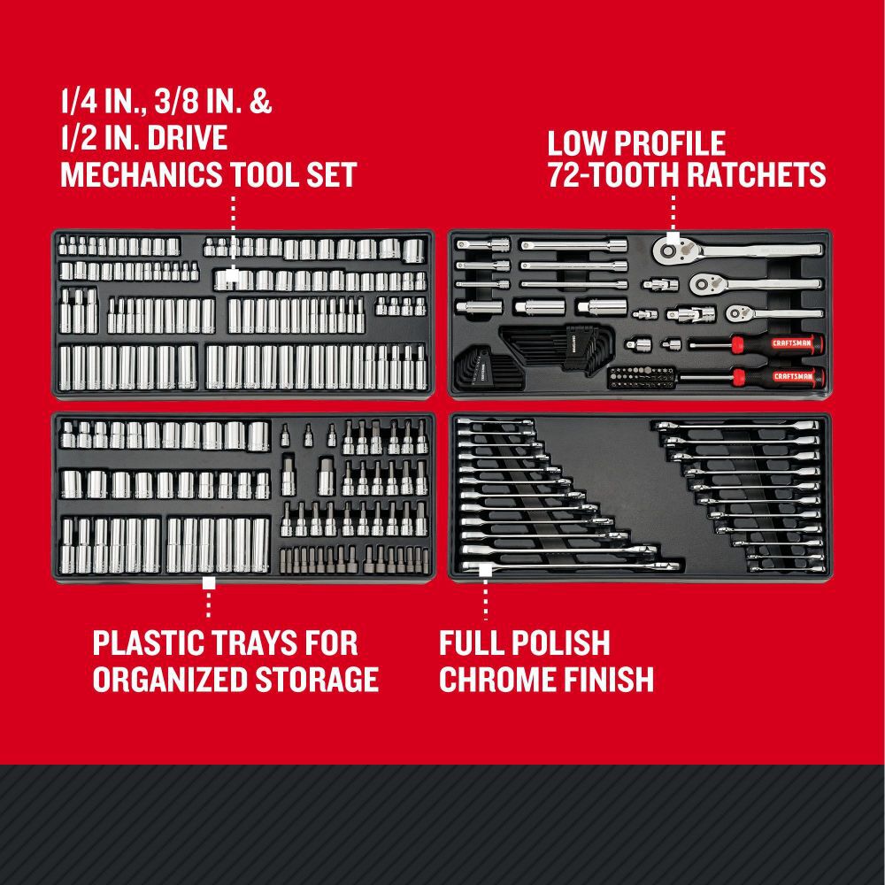 CRAFTSMAN Mechanics Tool Set, 298pc, large image number 2