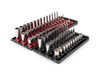 Tekton 1/4 Inch Drive Shallow, Semi-Deep, and Deep 6 Point Sockets with Rails, 75 Pieces, small image number 1