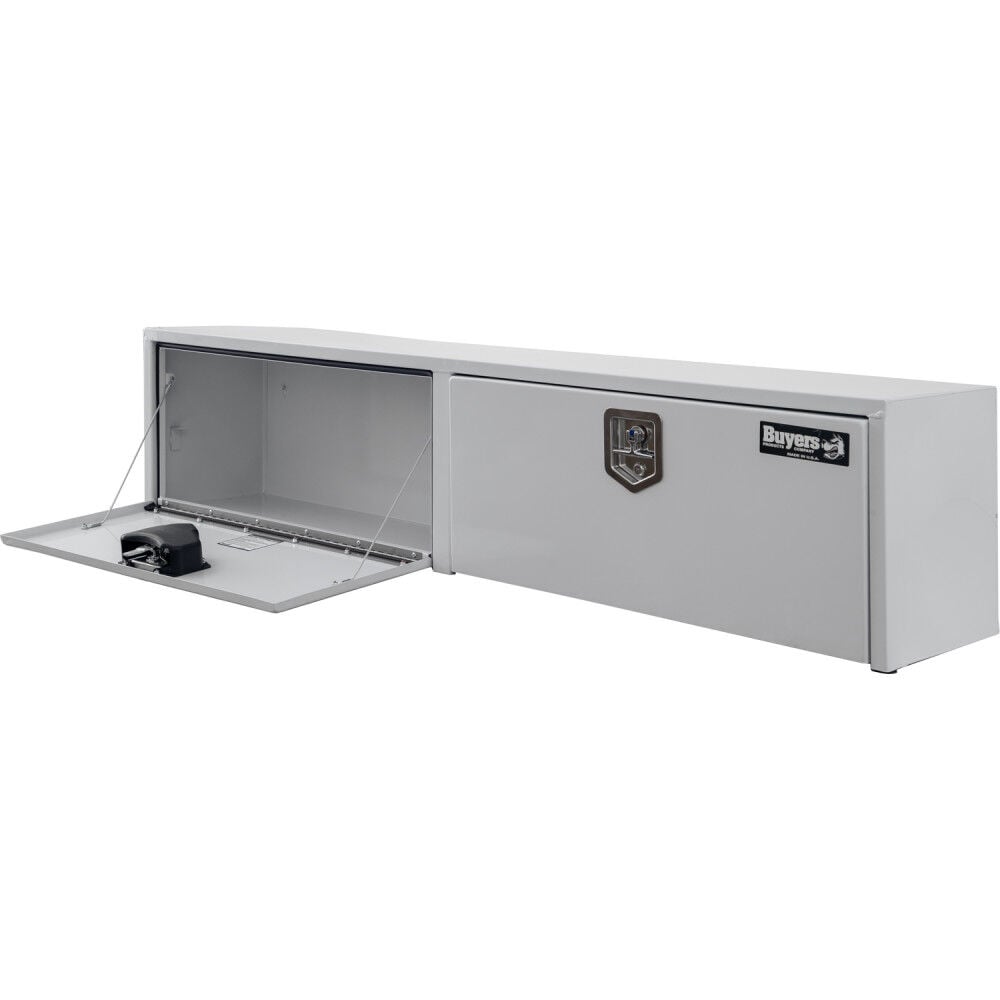Buyers Products Company 16x13x88 Inch White Steel Topsider Truck Box, large image number 3