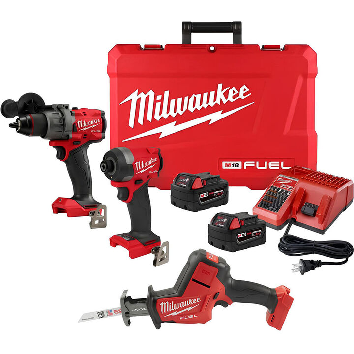 Milwaukee M18 FUEL 3-Tool Combo Kit Bundle