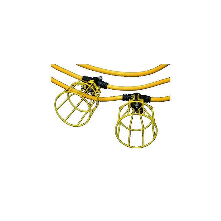 Century Wire 100 ft 12/3 SJTW Yellow Outdoor String Light