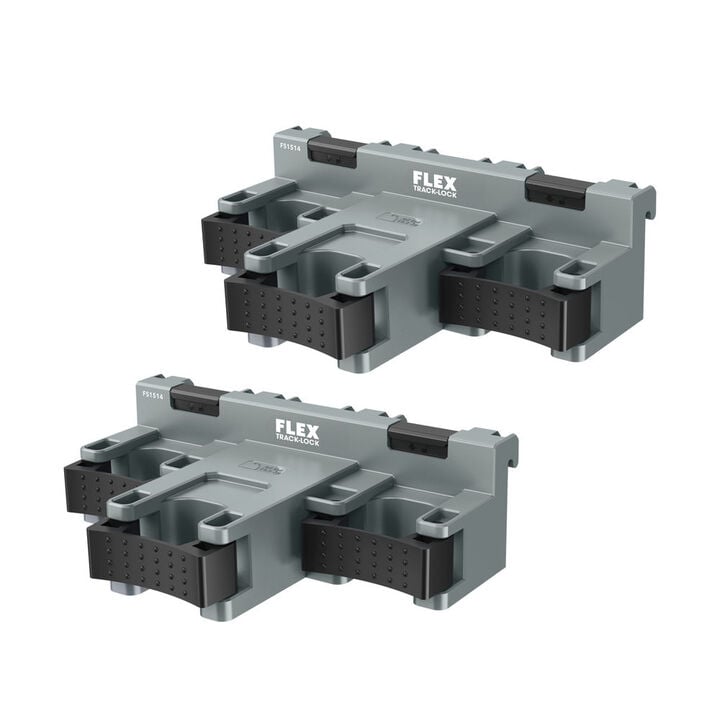 FLEX TRACK LOCK Triple Clamp Tool Mount 2 Pieces