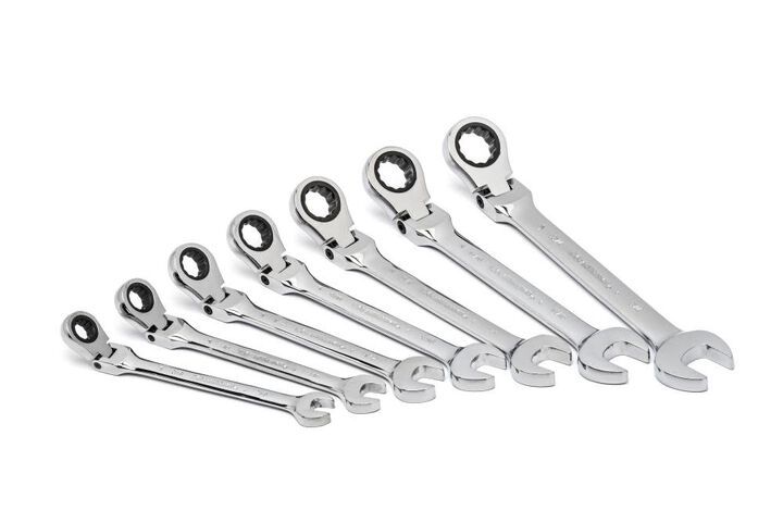 GEARWRENCH Ratcheting Wrench Set7 pc. SAE Flex Combination, large image number 2