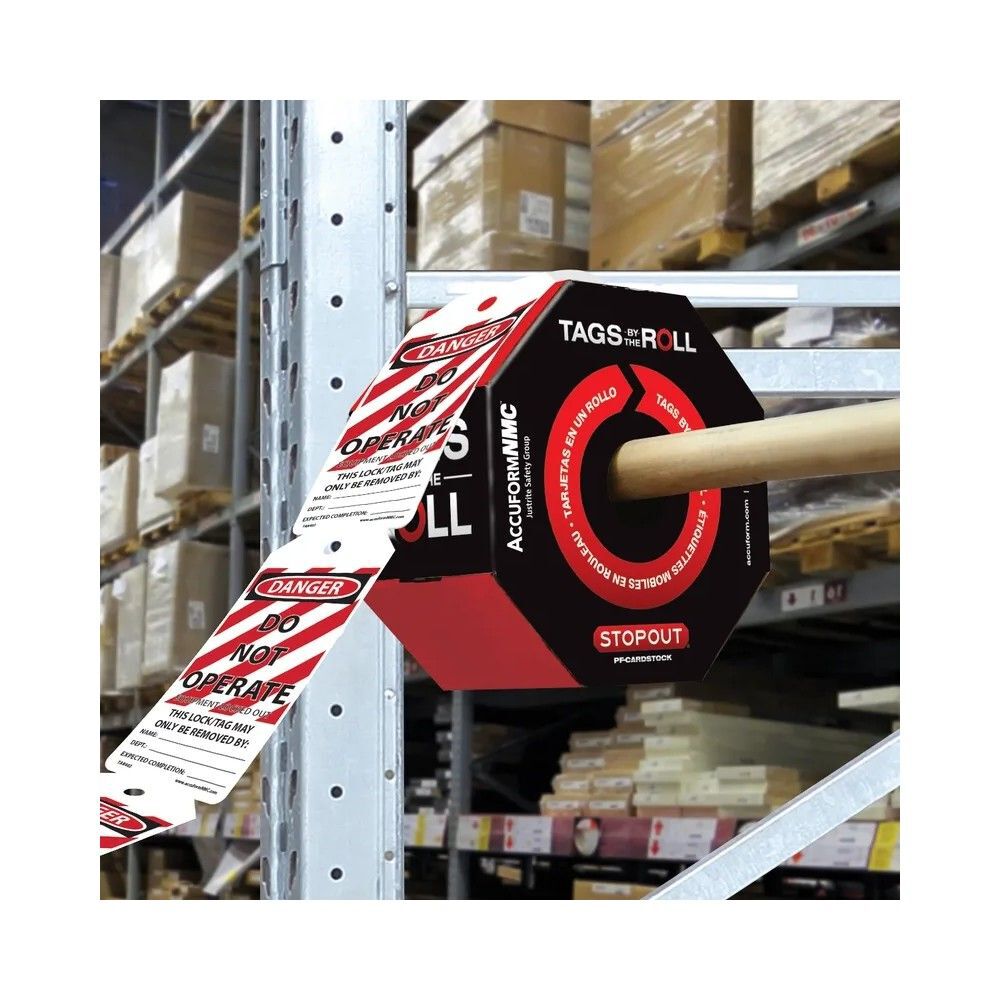 Accuform Cardstock OSHA Danger Do Not Operate Equipment Locked Out Tag, large image number 5