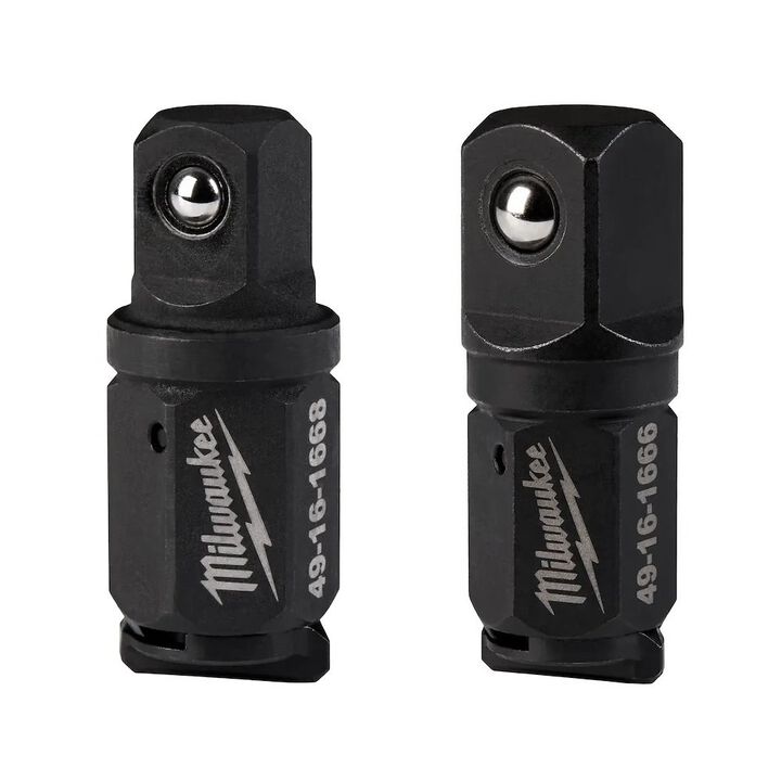 Milwaukee INSIDER Box Ratchet 1/2 Inch and 3/8 Inch Anvil Adapter Bundle
