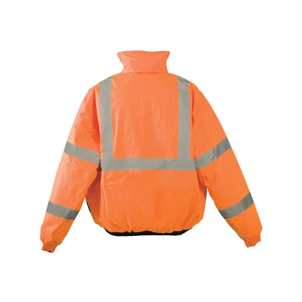 Occunomix Hi-Vis Orange Class 3 Value Black Bottom Bomber Jacket 3X, large image number 2