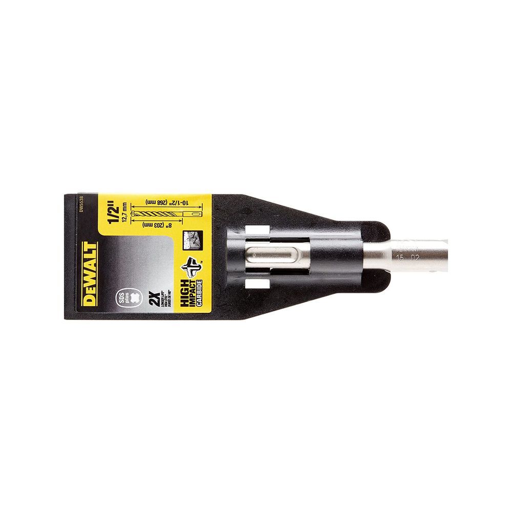 DEWALT ELITE SERIES SDS PLUS Masonry Drill Bit 1/2in x 8in x 10-1/2in, large image number 10