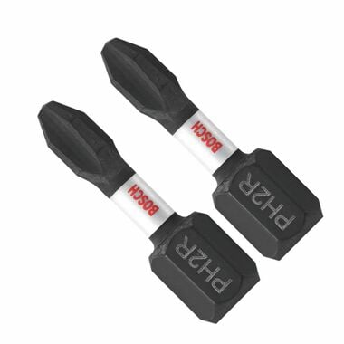 Bosch Impact Tough 1 Inch Phillips #2R (reduced) Insert Bits 2 Piece