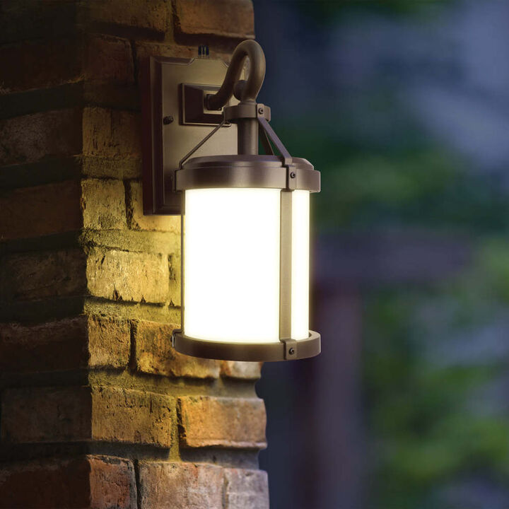 Feit Electric 12.5W 600 Lumens Landscape Round Decorative LED Wall Lantern Bronze, large image number 8