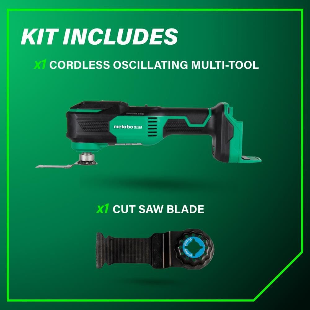 Metabo HPT CV18DAQ4 18V MultiVolt Cordless Oscillating Multi-Tool (Bare Tool), large image number 5