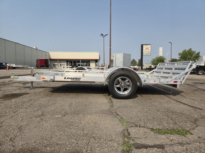 Legend Premium Trailers 12 Ft Utility Gate Single Axle Flatbed Open Aluminum Trailer, large image number 7