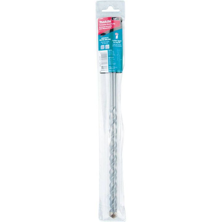 Makita 1/2in x 12in Carbide Tipped Percussion Masonry Hammer Drill Bit, large image number 3