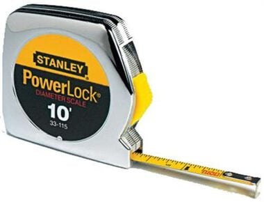 Stanley PowerLock Pocket Tape Rule with Scale 1/4 In. x 10 Ft.